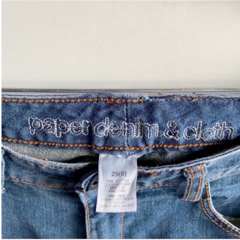 Paper Denim & Cloth jeans straight leg medium wash - Picture 4 of 6
